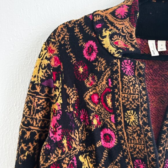 ANTHROPOLOGIE Moth Payton Floral Jacquard Cardigan - Picture 9 of 11